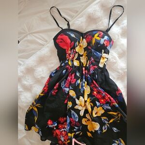 Floral short colorful sundress